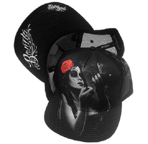 DGA Day of the Dead Rockabilly Art Sublimation Ladies Snapback Cap//Hat Bonita