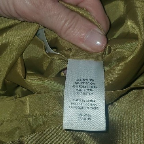 Vestido Jones Wear adornado dorado escote y cintura sin mangas forrado con cremallera talla 12 - Imagen 9 de 12