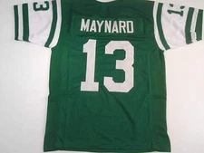 UNSIGNED CUSTOM Sewn Stitched Don Maynard Green Jersey - M, L, XL, 2XL, 3XL