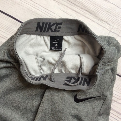 Nike Therma Dri-fit Fleece Lined Pants Size L Gray Style #827778-063 - Picture 8 of 11