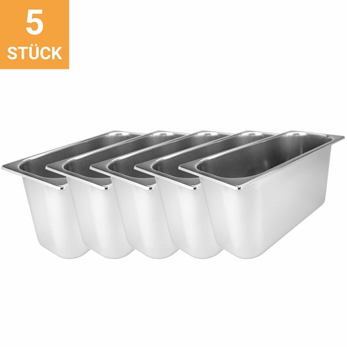 Depósito de hielo 7,7 litros 360x165x180 mm acero inoxidable heladería vitrina máquina de hielo - Imagen 3 de 5