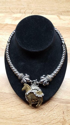 Fashion Jewelry - Gold & Silver color w/ Zebra & Rhinestones Concho w/ a magnet - Picture 1 of 4