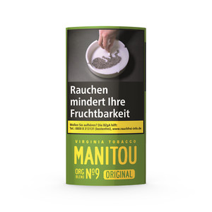 25x Manitou Organic Blend No.9 Green Tabak Drehtabak (100g 20 )