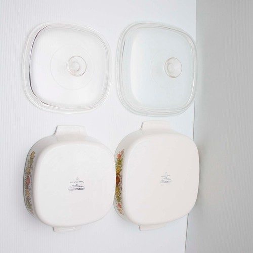 Corning Ware A-9-C/A-12-C 2L/25cm Spice of Life L’Echalote Dishes With Pyrex Lid - Picture 8 of 8