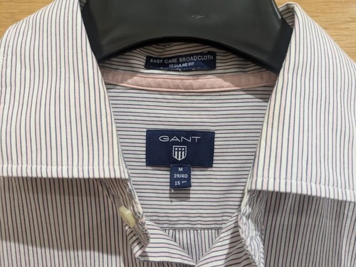 Gant Easy Care Broadcloth Shirt Size M 15.5 Neck - Picture 2 of 6