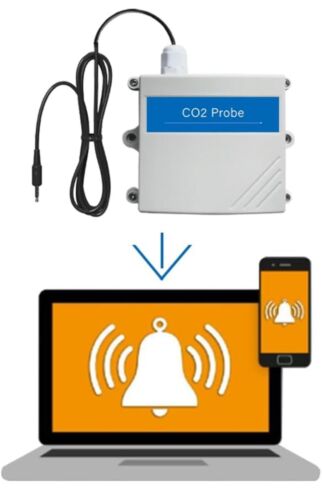 Ubibot CO2 Monitor Detektor Raumluftqualität Sonde Kohlendioxid 9999 ppm - Bild 4 von 13