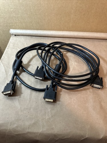 (2) DVI To DVI Cable Male To Male Dual Link DVI-D Monitor Display Wire 24/1 Pin - Picture 6 of 7