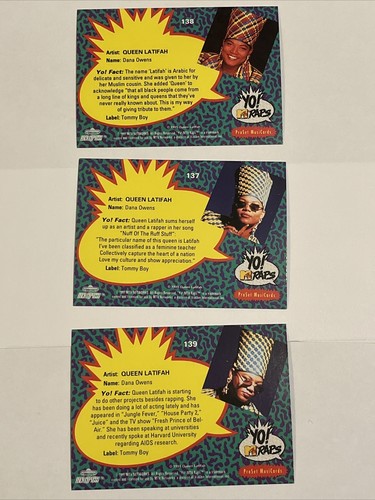 QUEEN LATIFAH 19ProSet YO! MTV Raps 3 CARD #137 #138 #139 - 第 2/2 張圖片