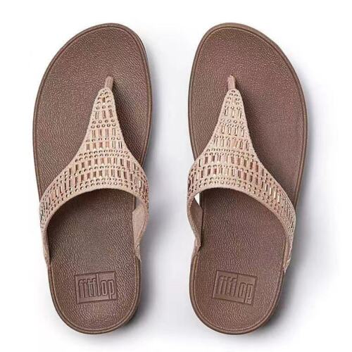 Fitflop Mujer Cuero Brillante Sandalias Mules Playa Plataforma Zapatos Verano Zapatillas - Imagen 8 de 18