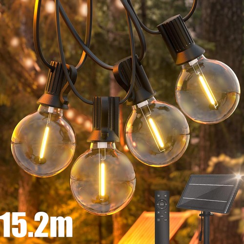 25 LED 10.2m Solar Lichterkette Kugel Beleuchtung Garten Party Innen Außen Deko - Bild 2 von 14