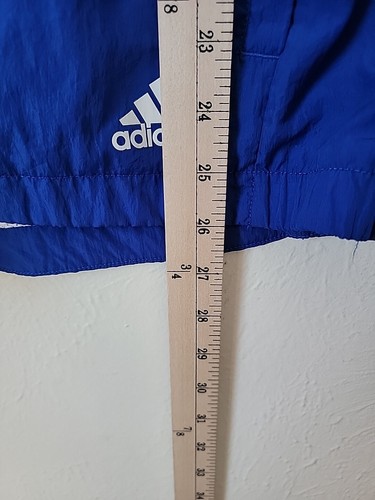Adidas Windbreaker Jacket Youth XL 18/20 Blue Big Logo Full Zip - Picture 7 of 9