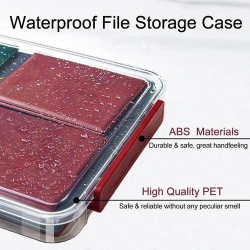 Clear A4 Paper Storage Box with Lids, Plastic A4 File Storage Bins, Magazine ... - Picture 6 of 8