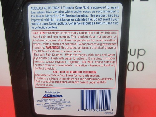 ACEITE CAJA DE CAMBIOS TRANSFER AC DELCO AUTOMÓVIL TRAK II / TRANSFER TAPA FLUID - Bild 3 von 3