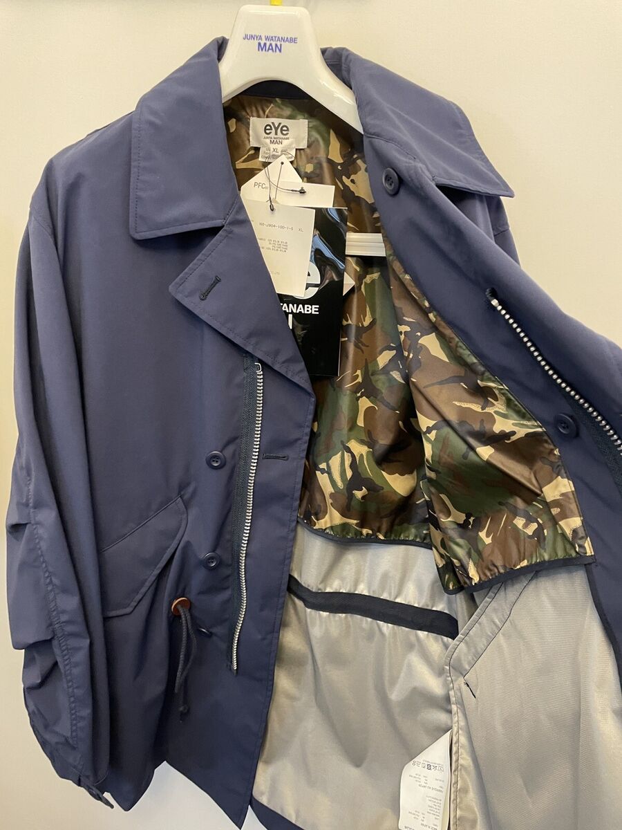 New Junya Watanabe MAN x eYe CDG GoreTex Coat Jacket Mens size 5 XL New Junya Watanabe MAN x eYe CDG GoreTex Coat Jacket Mens size 5 XL