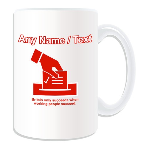 Personalised Gift Labour Party Mug Money Box Cup Vote Box Red Politic Design - Picture 9 of 21