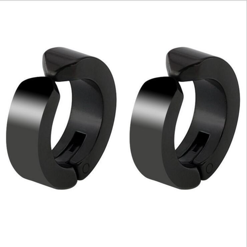 1 Pair Fashion Men Women Stainless Steel Non-perforated Earring Clip Stud Gift - Picture 13 of 21