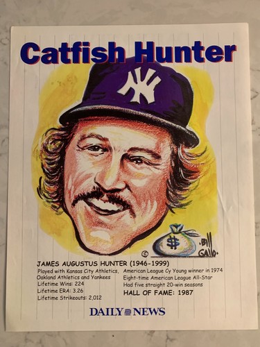 New York Daily News Yankees 2-Sided Photo & Gallo Caricature (Player Choice) - Picture 29 of 48