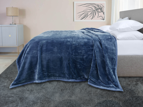 Kunstfelldecke Wende weich warm Fleece Bettdecke Nerz Feel Bettdecke - Bild 26 von 44