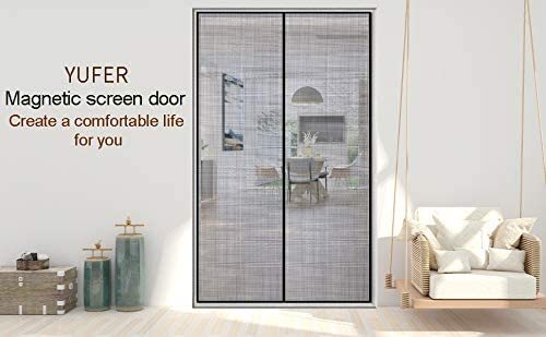 Magnetic Screen Door Heavy Duty Hands-Free Mosquito Mesh Bug Fly Curtain 39"x82" - Picture 9 of 11