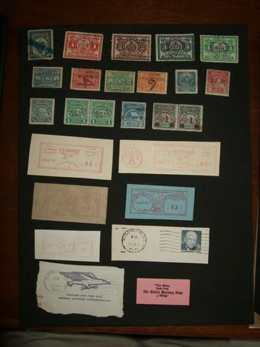 US State Revenues TX NY OH + 1930s Metered Porto Fed Govt Fee Paid + Special - Bild 2 von 12
