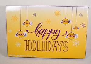 Los-Angeles-Lakers-Wooden-Food-Laptop-Beverage-Tray-NBA-New