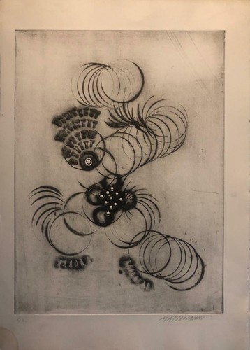 Umberto Mastroianni Gravur. Ohne Titel.. P/A. Original vom Künstler signiert.  - Bild 1 von 6