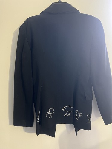 COMME des GARCONS Bird Drawing Embroidery Jacket Size M - Picture 2 of 13