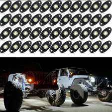 48pcs For LED Rock Lights Underbody Trail Rig Glow Lamp Offroad SUV Pickup Truck