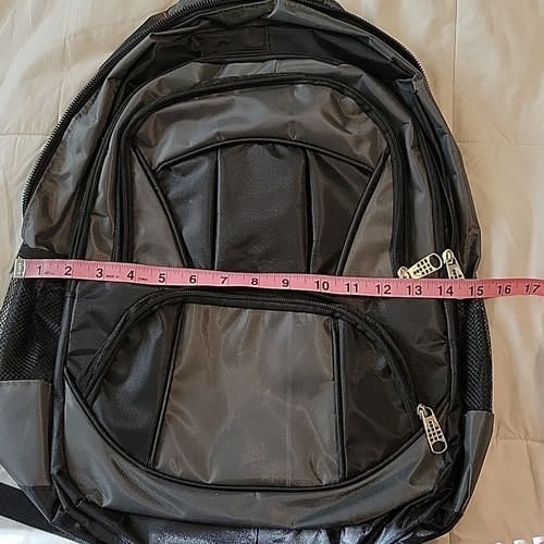 Moda West Büchertasche schwarz und grau neu mit Etikett - Bild 4 von 13