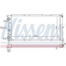 Kühler Wasserkühler Motorkühler passend für Fiat Punto 176 1.7 TD 176L