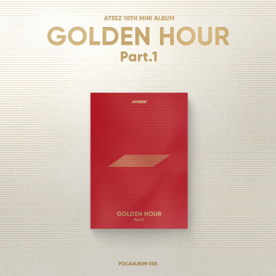 GOLDEN HOUR : Part.1 POCAALBUM 未開封 10個ポカ ATEEZ GOLDEN HOUR : Part.1 10th Mini POCA Album QRCard+