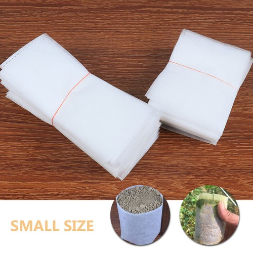 Bolsas de cultivo de plantas 200 piezas telas no tejidas bolsas de vivero jardineras ventiladas - Imagen 7 de 12
