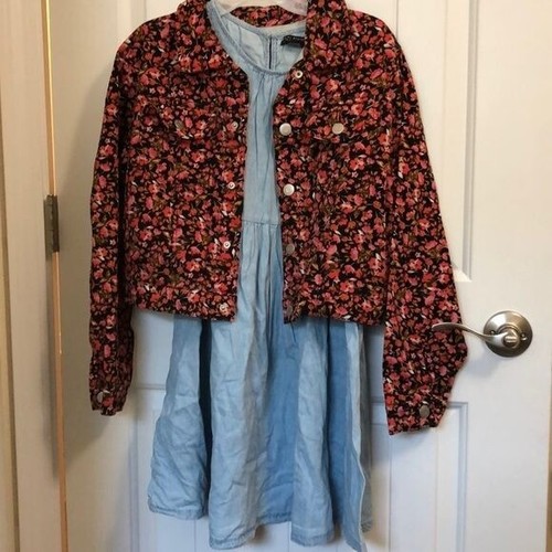 Social Standard by Sanctuary Girls Size XL (14/16) Floral Dress With Jacket - Picture 1 of 12