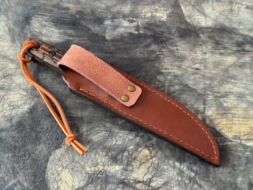 Outdoor Messer Stahl D2 Camping Jagdmesser Fahrtenmesser Gürtelmesser Micarta - Bild 13 von 13
