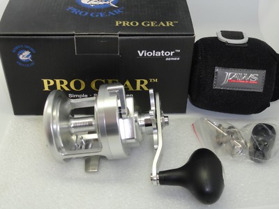 NEW PROGEAR V30 Pro Gear V 30 Star Drag reel Silver FREE SHIP JAWS COVER RH