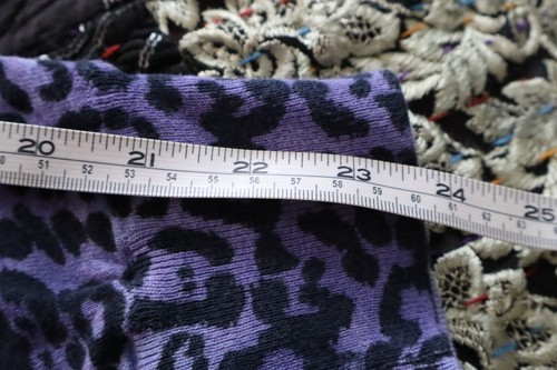 Lane Bryant Purple Leopard 3/4 Sleeve Sweater Size 22/24 - Picture 7 of 9