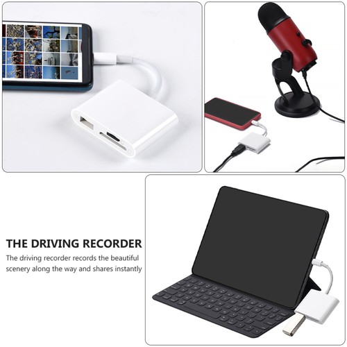 -C-Hub-Kartenleser USB-C Zu USB-Adapter Speicherkartenleser C. - Afbeelding 6 van 12
