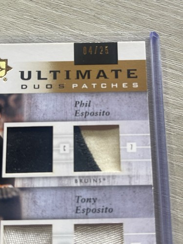 2011-12 UD Ultimate Collection Ultimate Duos Quad Patches /25 Phil Esposito Tony - Foto 2 di 3