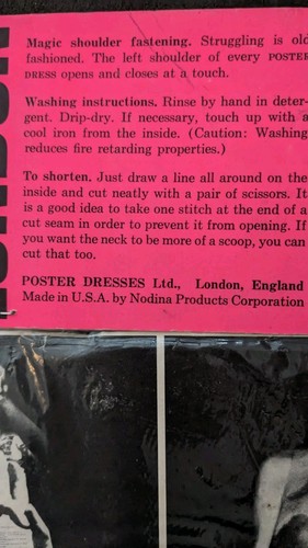VinTagE 60's PaPeR POSTER DRESS LONDON MYSTIC EYE Harry Gordon 1st EDITION NeW  - Picture 4 of 14