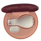 Blush Travel Spork Utensil Set in Compact Case
