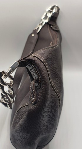Cartera de Hombro Hobo de Cuero Marrón Brighton con Cremallera - Nueva Serie D364997 - Imagen 6 de 8