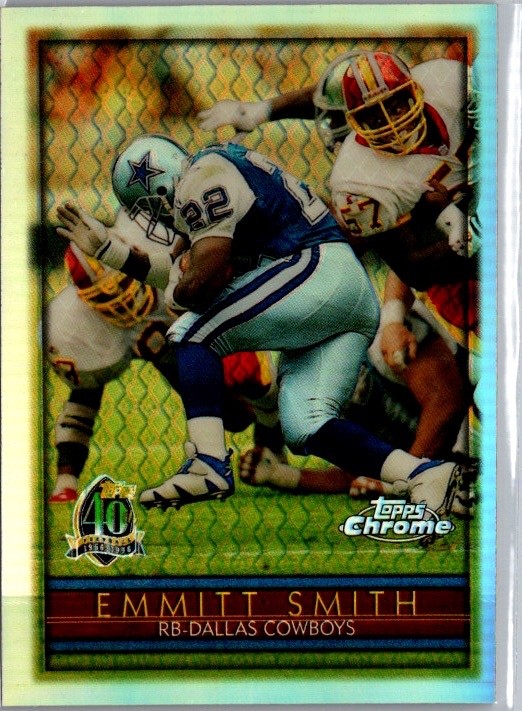 1996 Topps Chrome - Emmitt Smith #108 Refractor 
