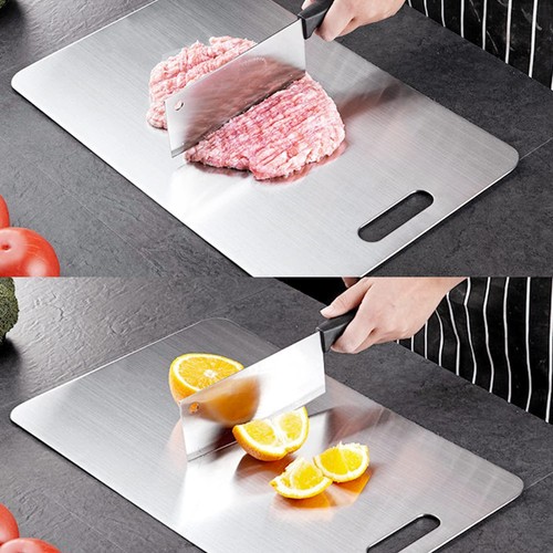 Stainless Steel Cutting Board for Kitchen, Heavy Duty Chopping Board(Large,14... - Bild 7 von 7