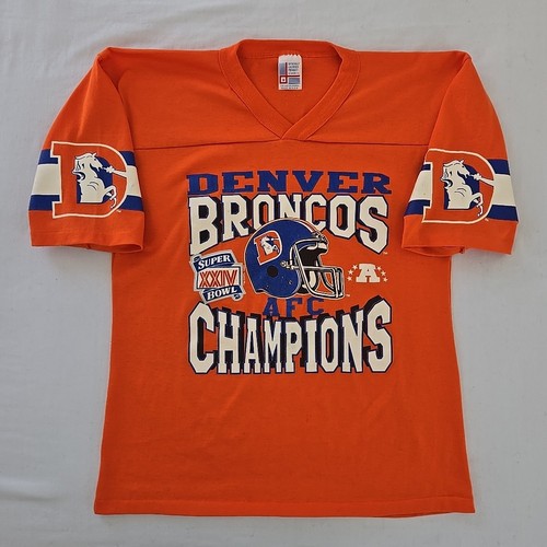 Vintage Denver Broncos NFL Jersey Shirt 1989 Super Bowl XXIV Garan Tag M USA - Picture 2 of 20