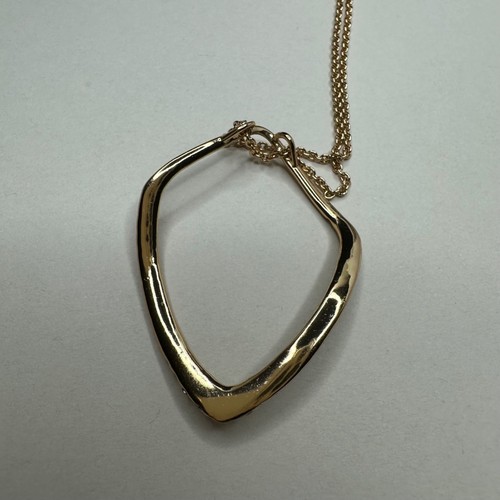 Alexis Bittar Miss Havisham Pave Kite Orbit Pendant Necklace Gold Tone - Picture 5 of 10