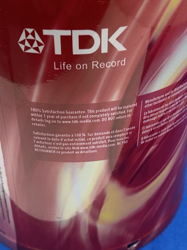 TDK 700MB 52x CD-R Media - Confezione da 100 SIGILLATI NUOVI in PLASTICA - Foto 3 di 13