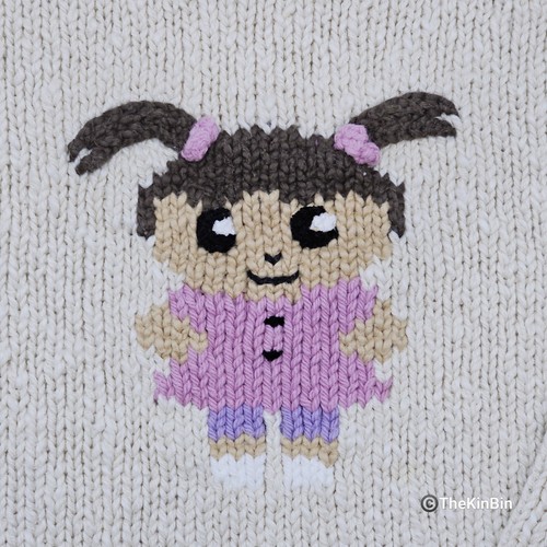 Extremely Rare Monsters Inc BOO Y2k Suss Design Size 6 Handmade USA Vtg Sweater - Picture 3 of 16