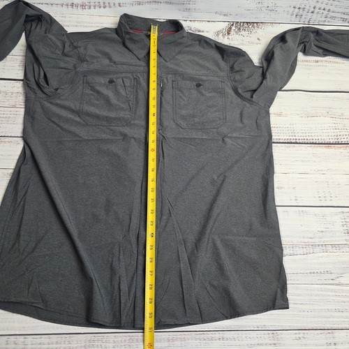 Camisa de Investigación al Aire Libre Para Hombres 2XL Gris Descarviado Manga Larga Senderismo Elastizada O - Imagen 9 de 11