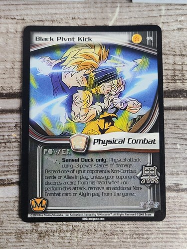 DBZ Dragon Ball Z Black Pivot Kick 95 CCG Ilimitado Babidi Saga MP Score - Imagen 2 de 3