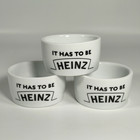 Heinz Official Ceramic Sauce Pot Dish 'It Has To Be Heinz' Set of 3 New
